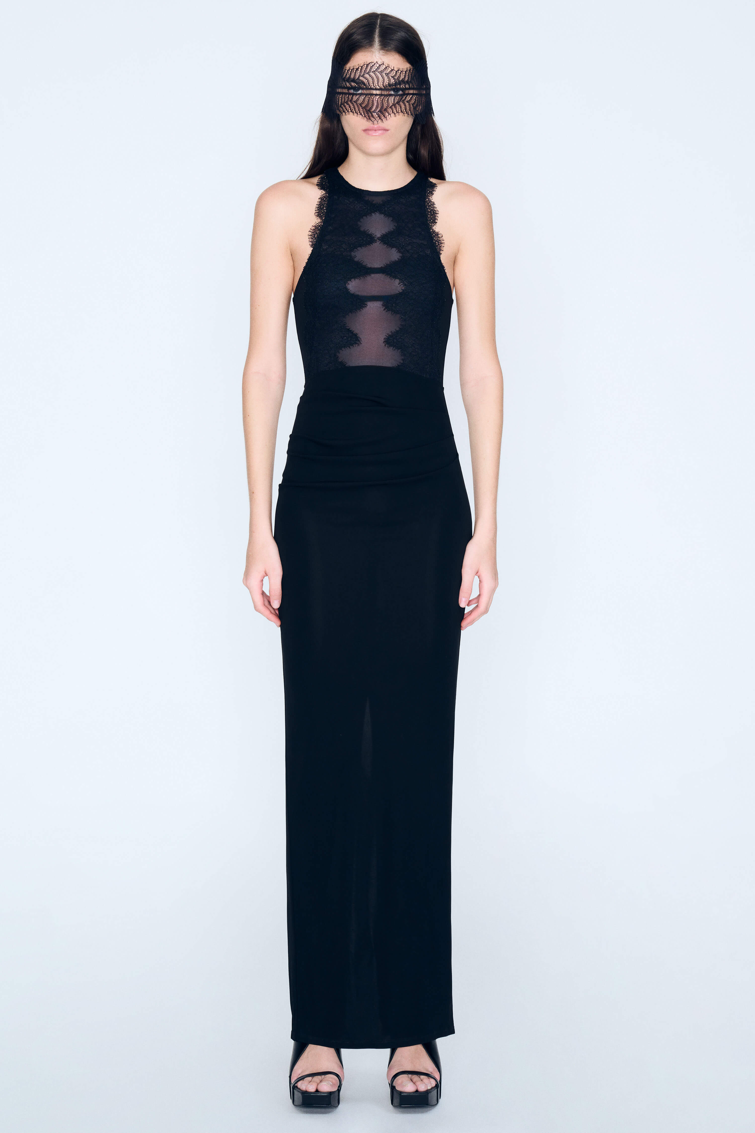 Product Gallery Media 1 Wave Lace Evening Dress