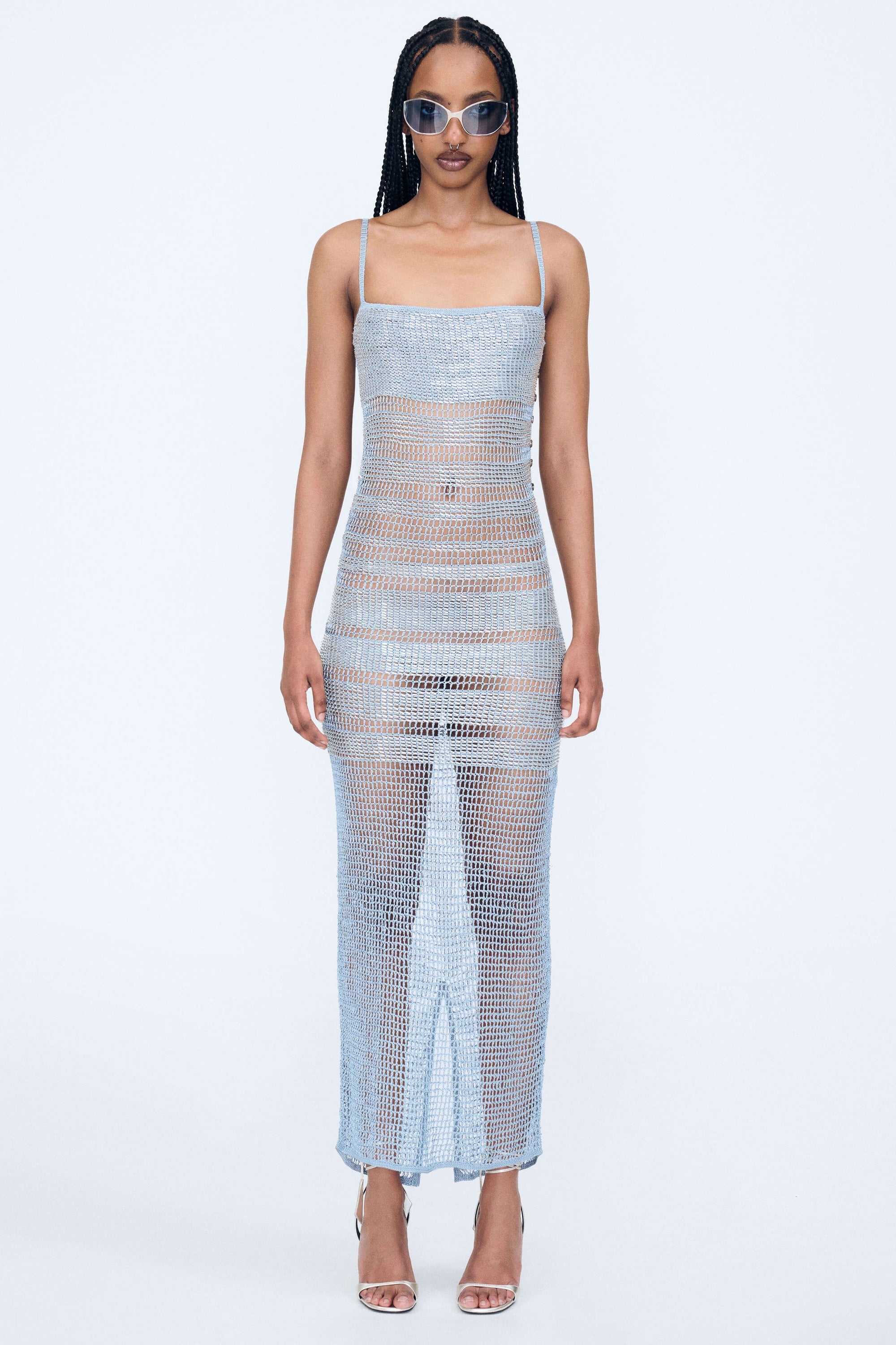 Graduated Embellished Dress