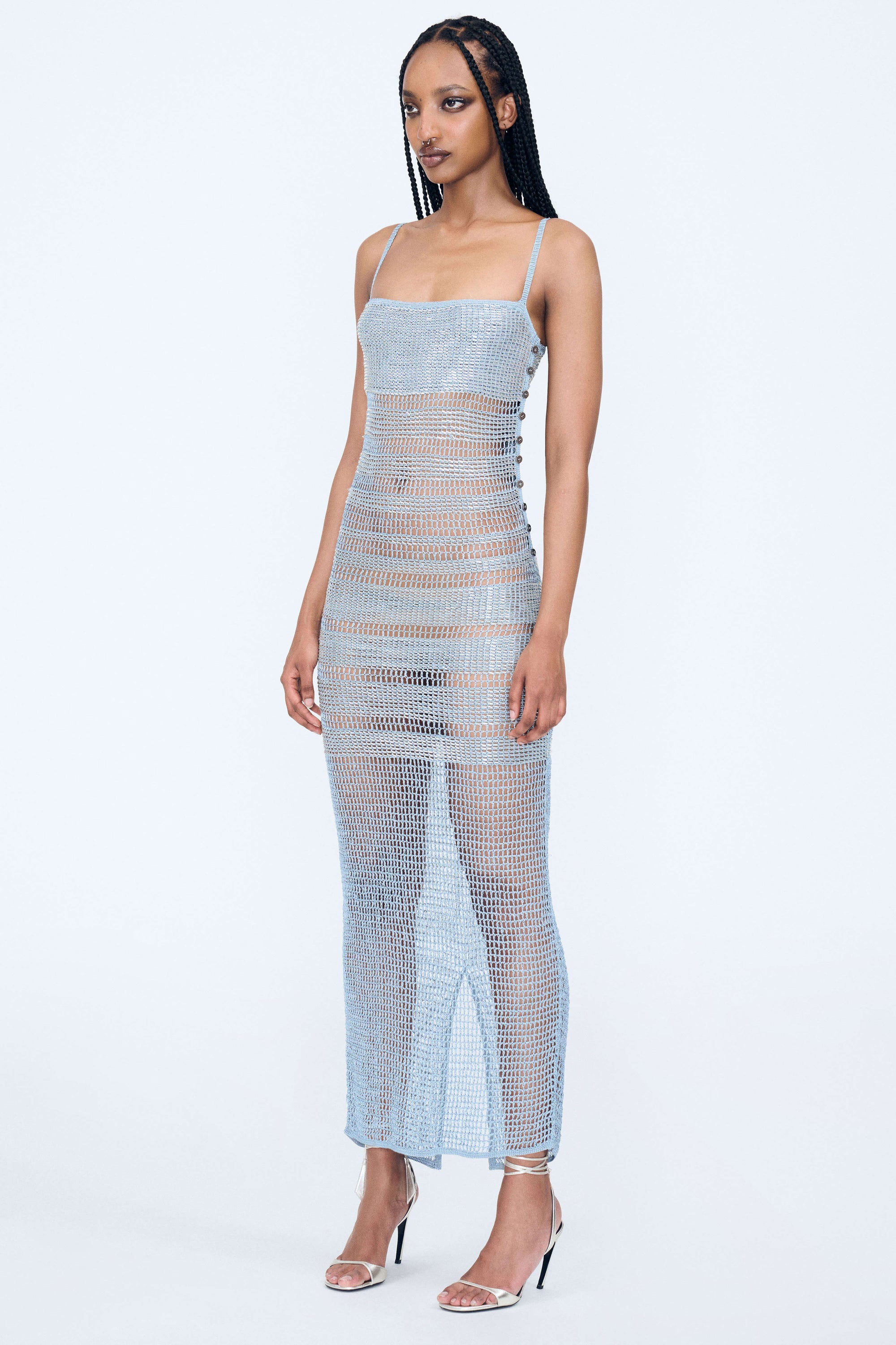 Graduated Embellished Dress