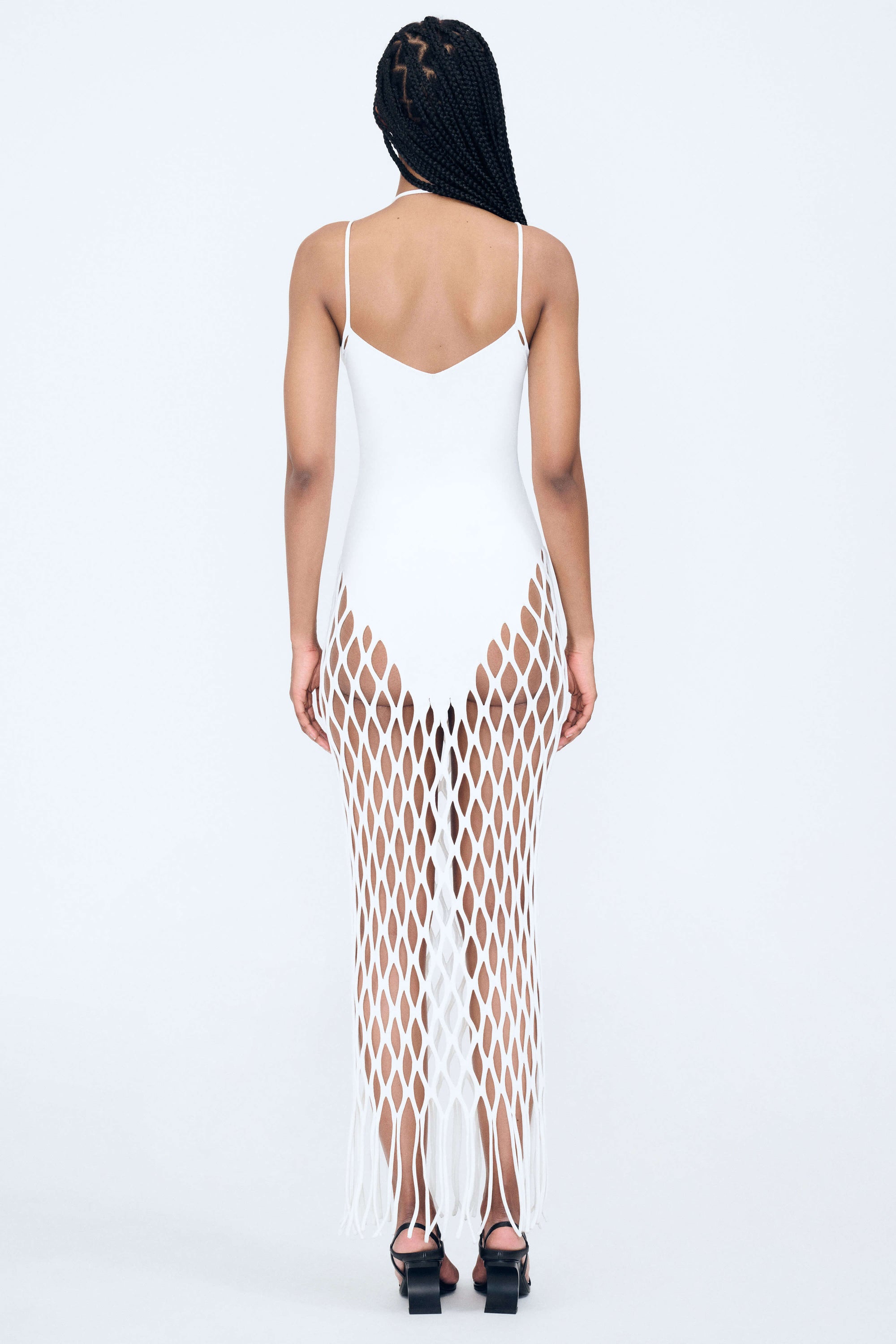 Wing Net Maxi Dress