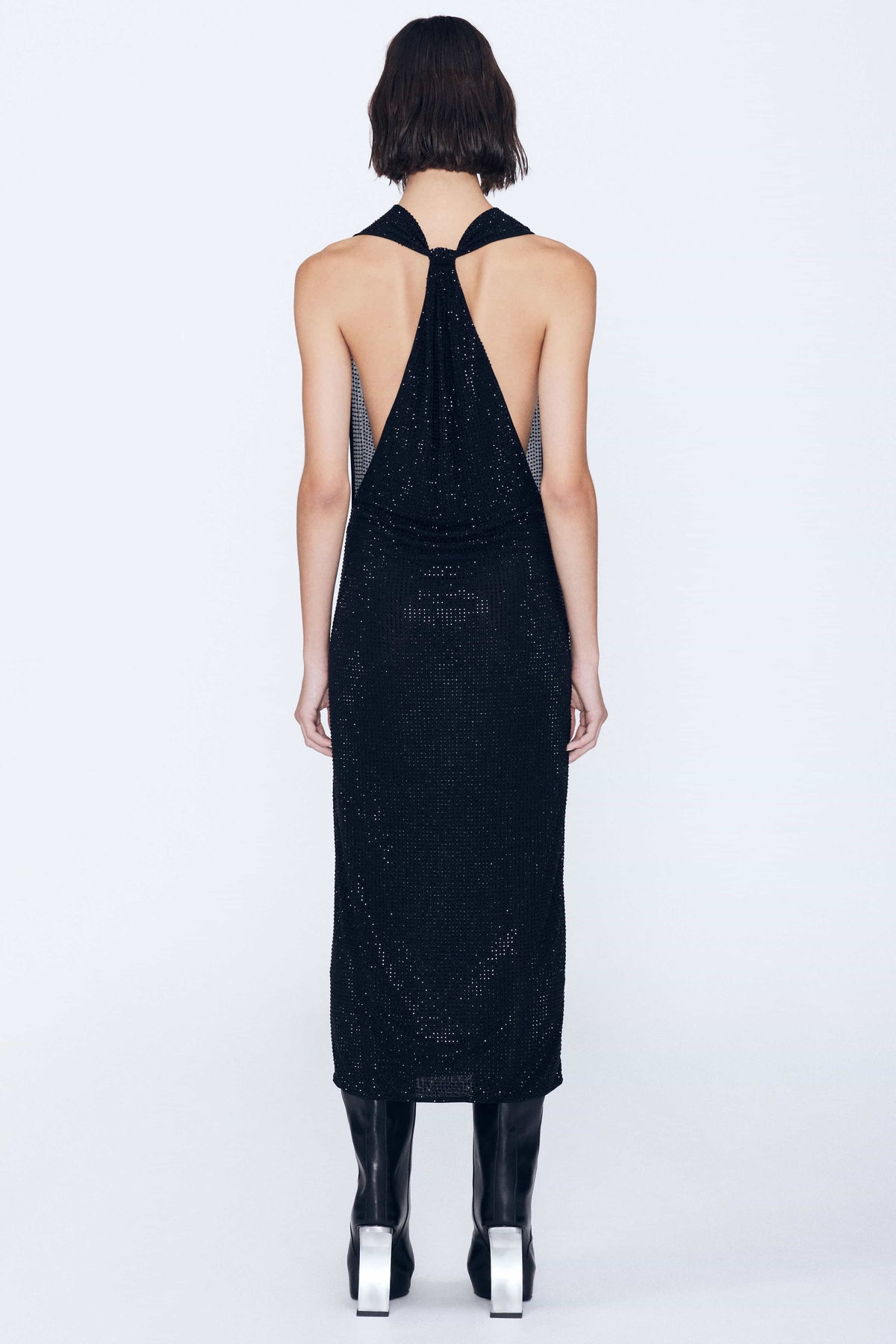 Layered Cowl Dress
