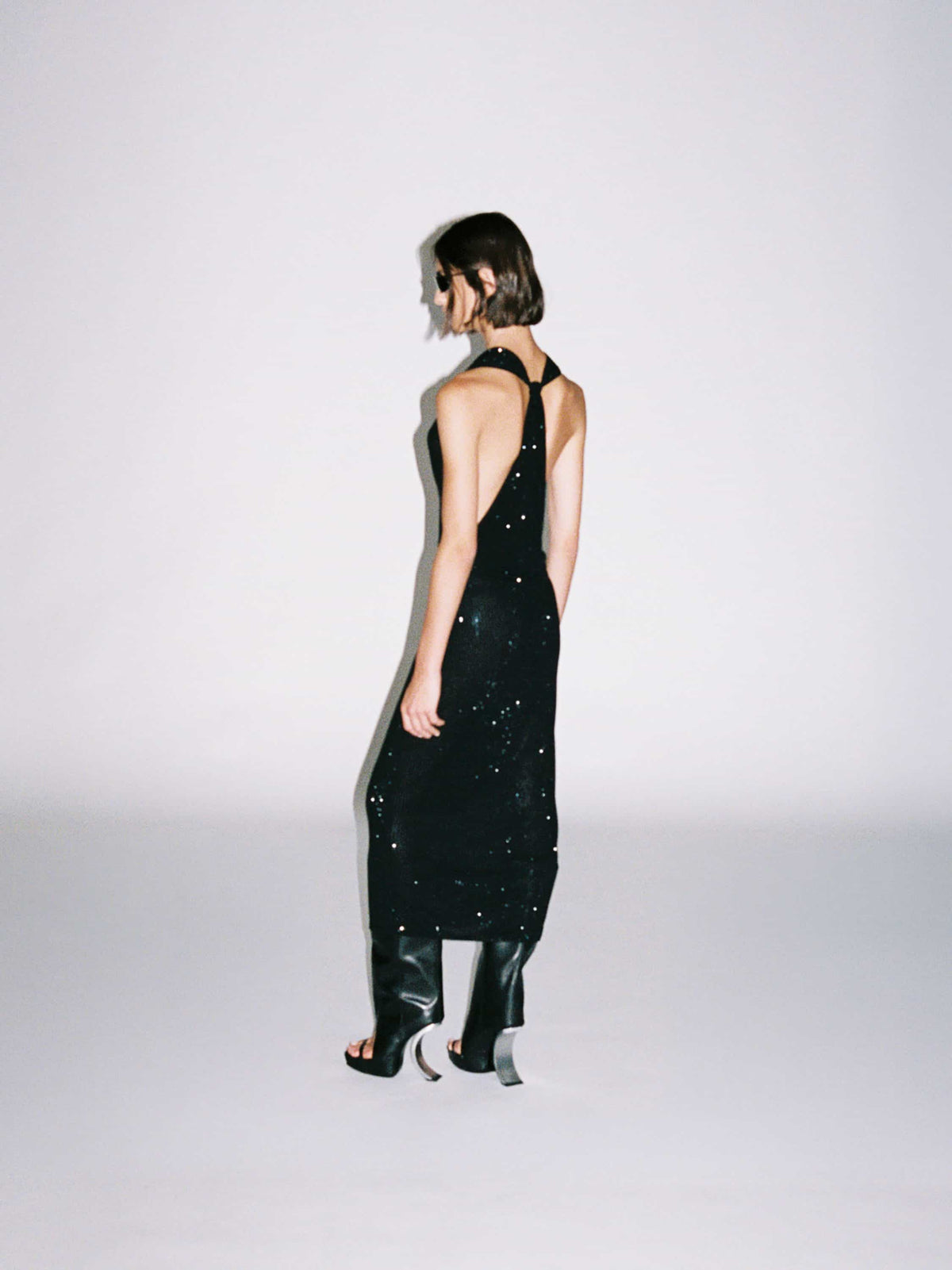 Product Gallery Media 8 Layered Cowl Dress