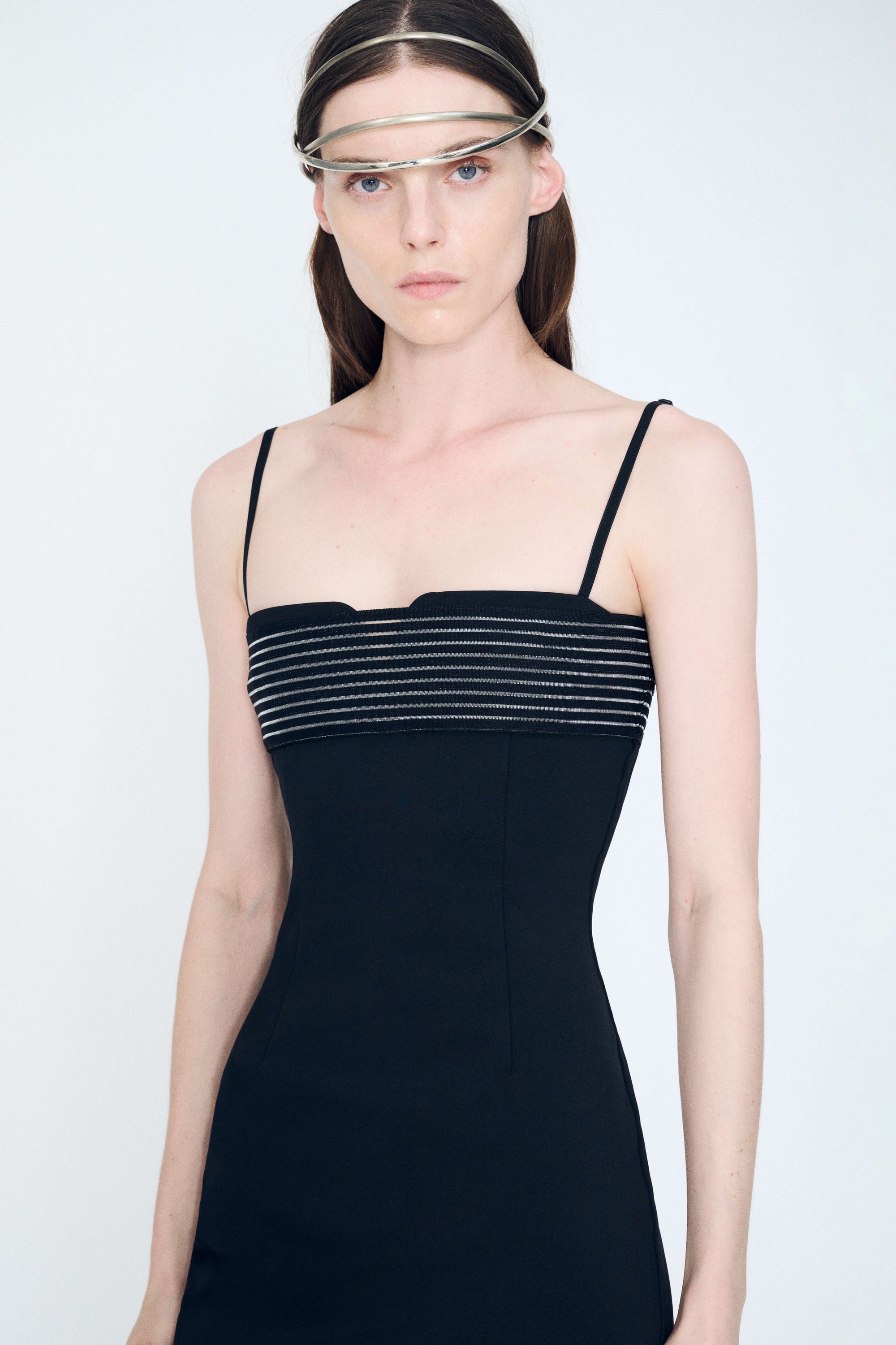 Brace Bra Dress in Black