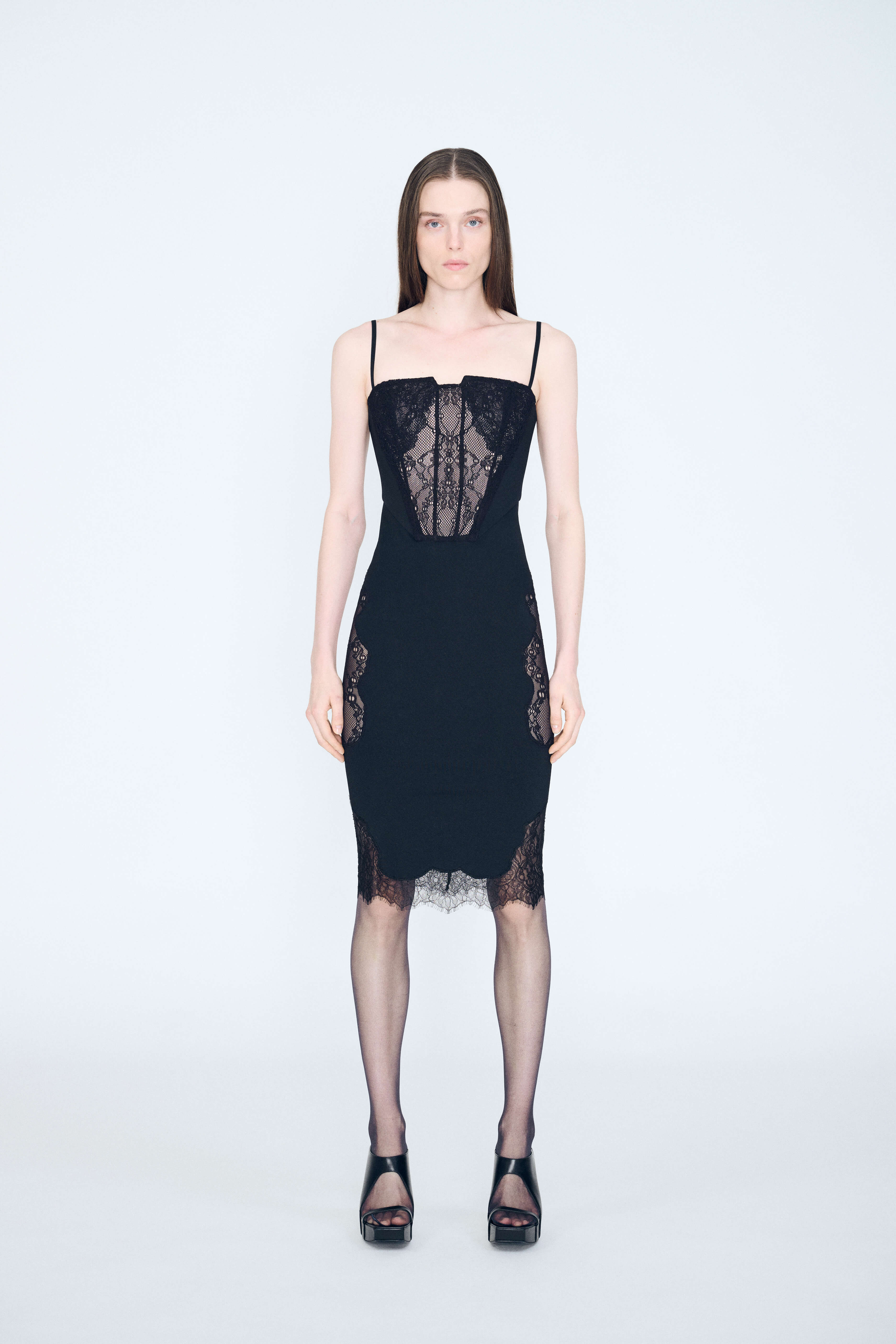 Product Gallery Media 2 Collage Corset Dress in Black