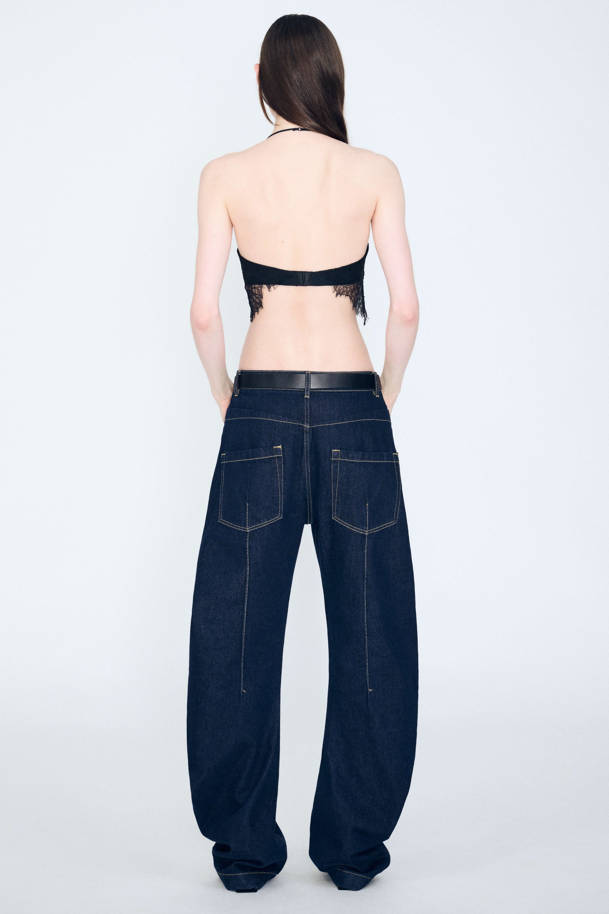 Banana Twist Flare Jean in Indigo