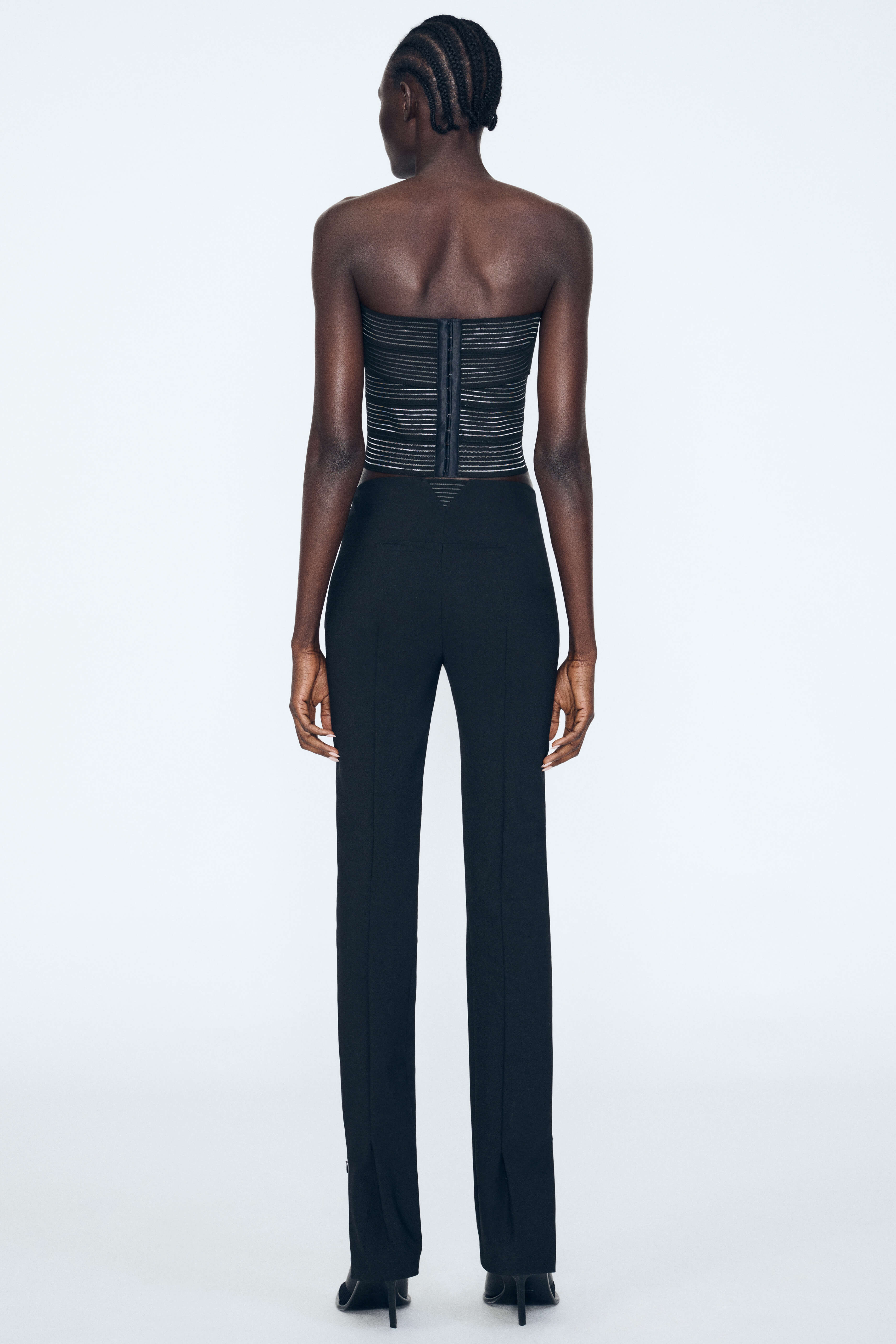 Product Gallery Media 2 Brace Waist Slim Trouser in Black