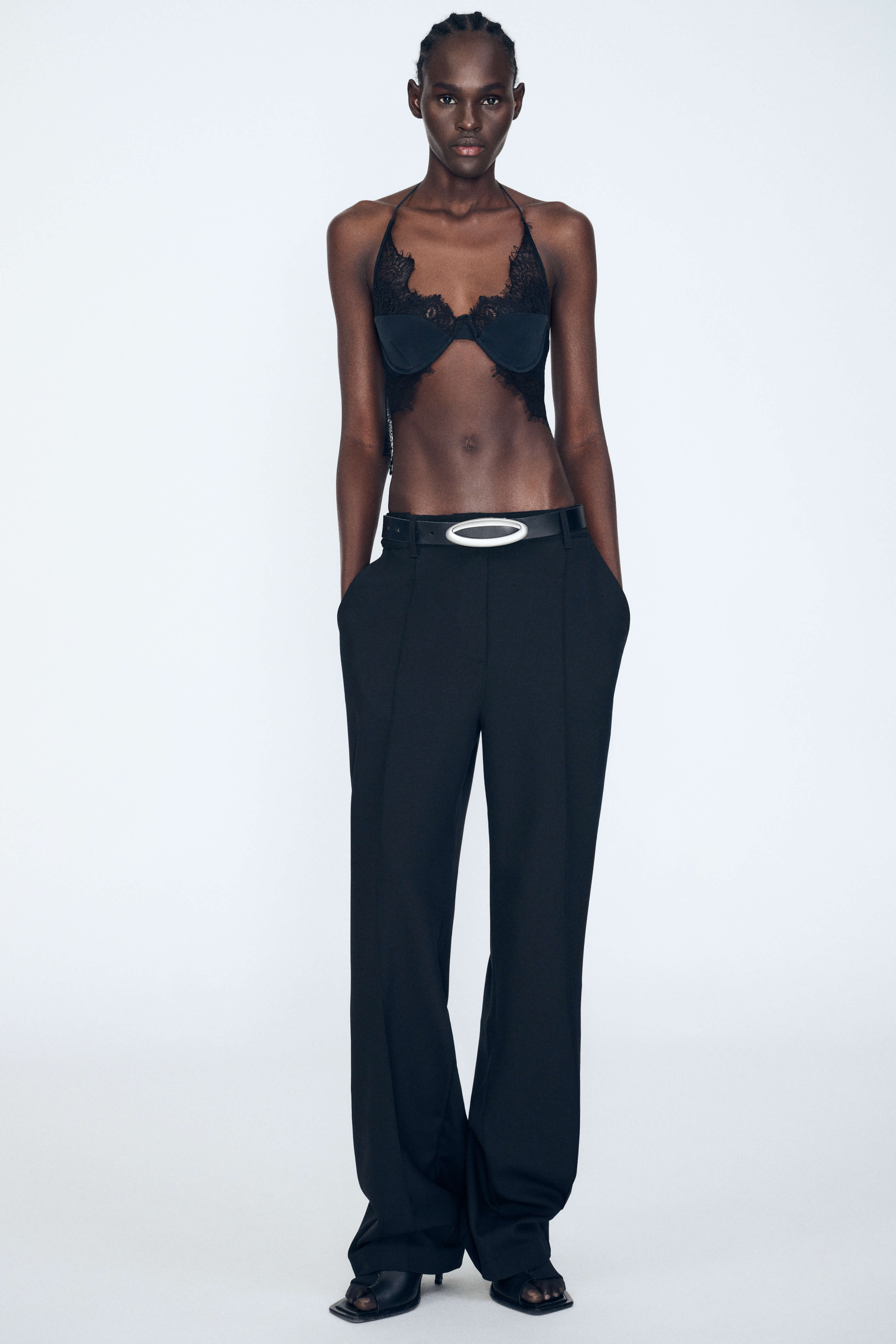Product Gallery Media 1 Flex Waist Tailored Trouser in Black