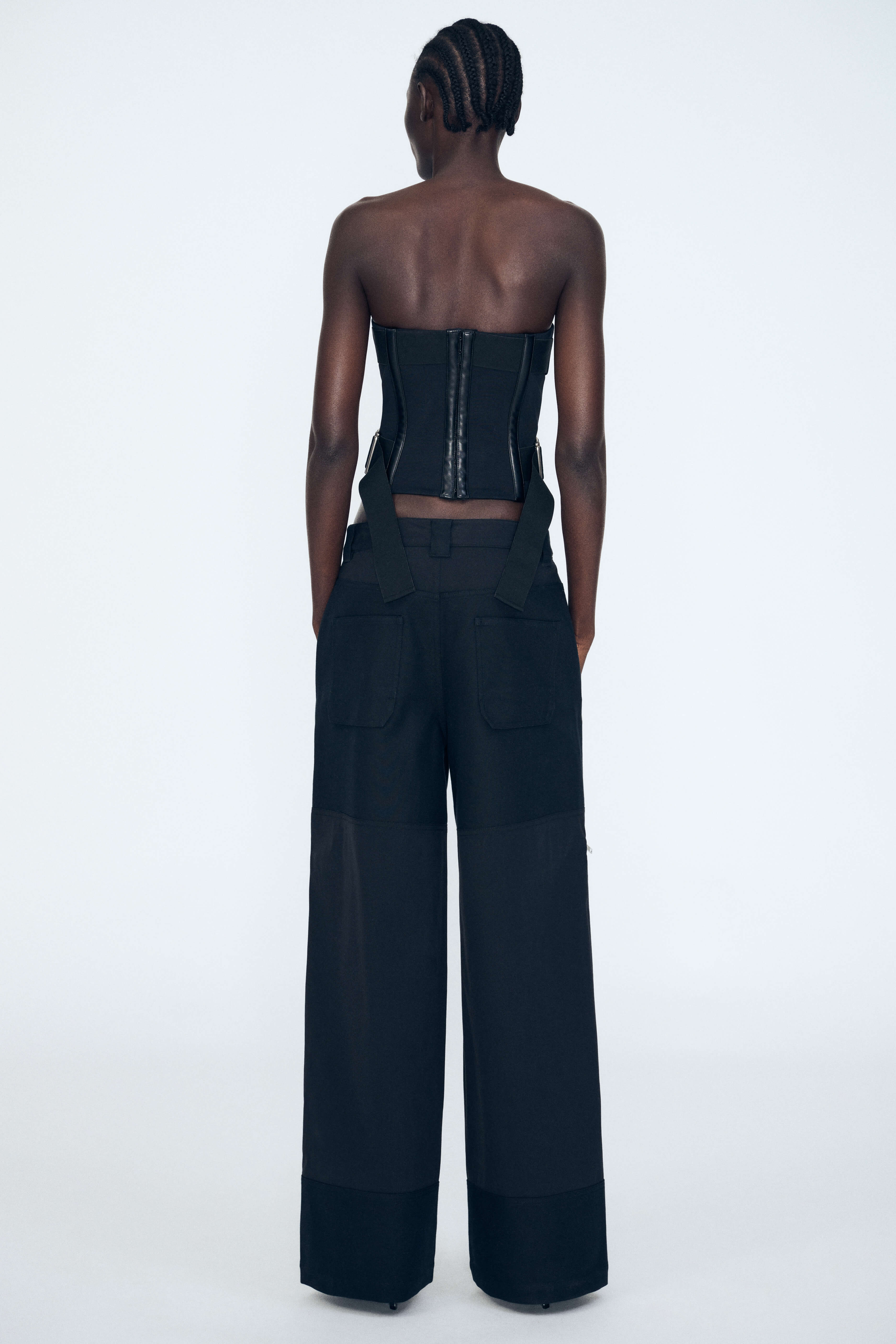 Product Gallery Media 3 Flex Waist Zip Cargo Pant in Black