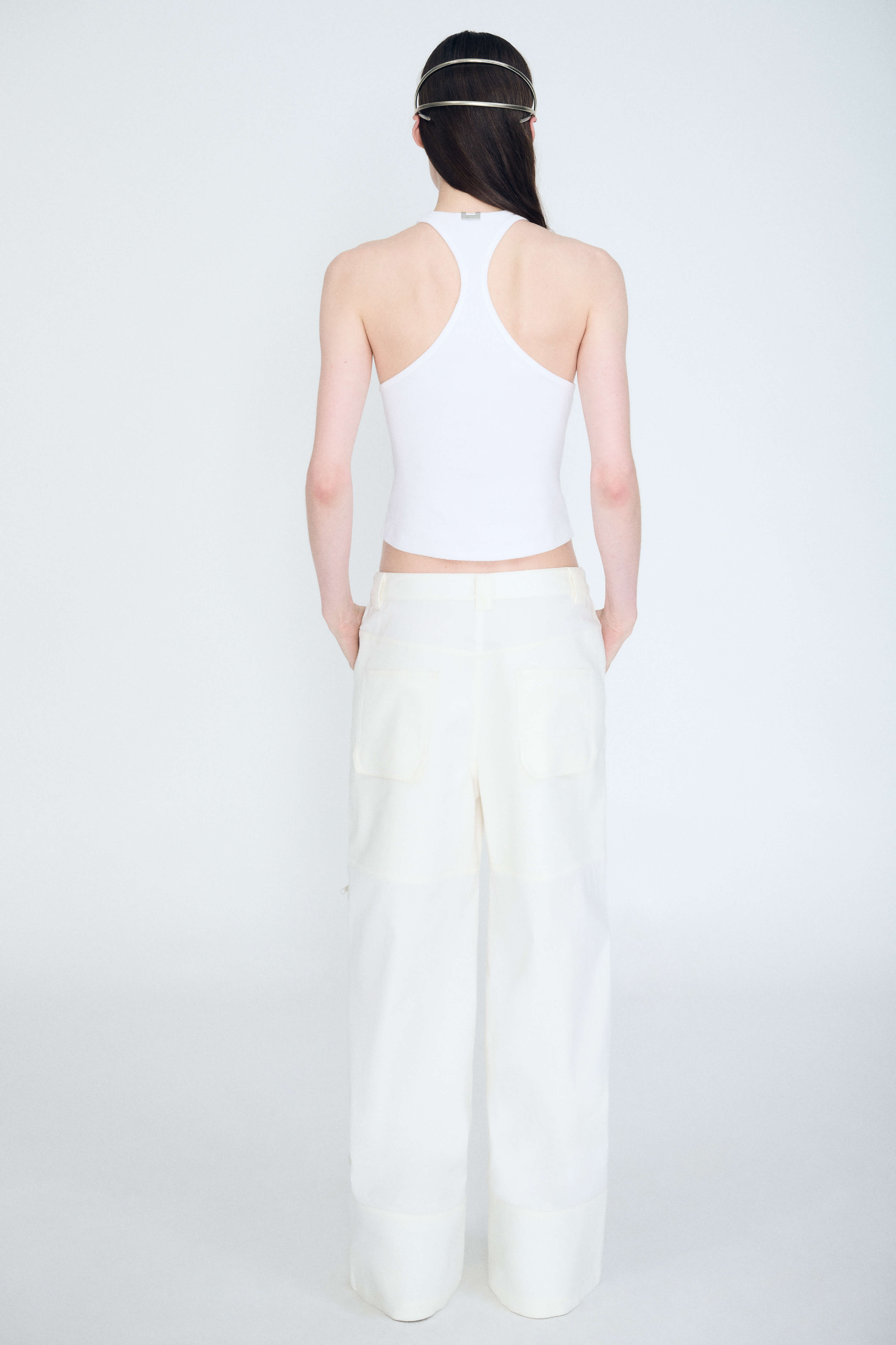 Product Gallery Media 3 Flex Waist Zip Cargo Pant in Ivory