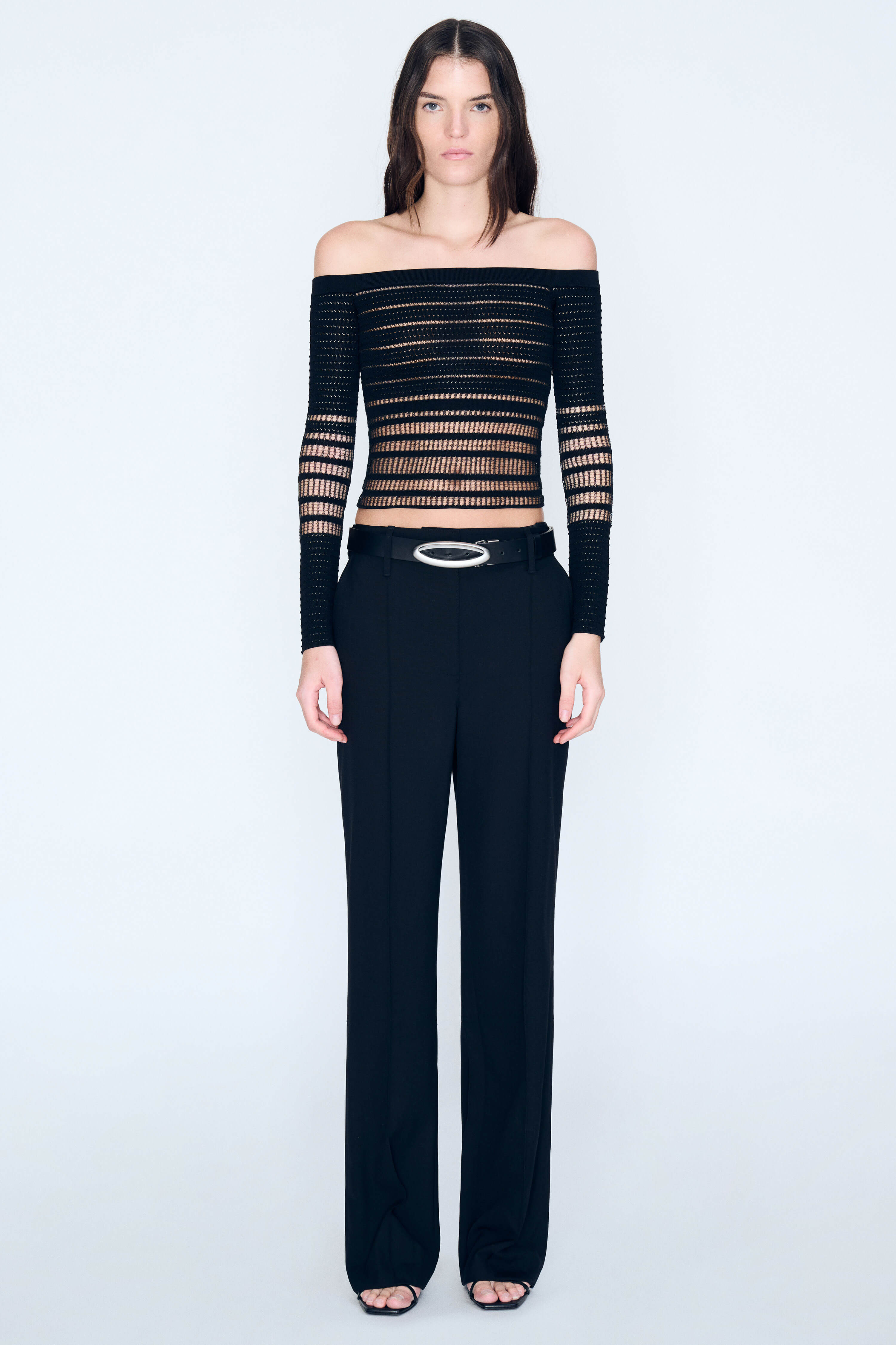 Product Gallery Media 1 Veiled LS Top in Black