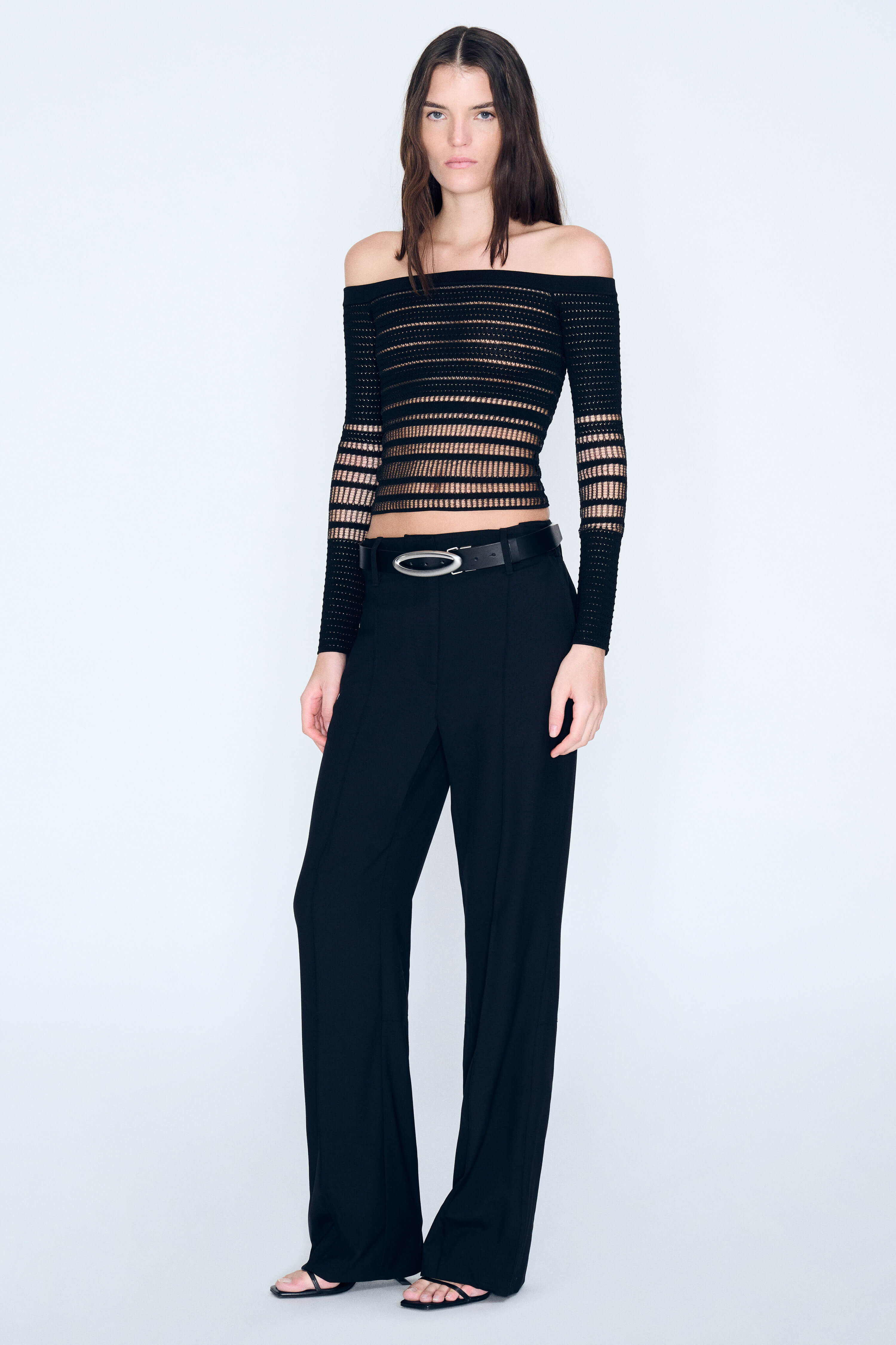 Product Gallery Media 5 Veiled LS Top in Black