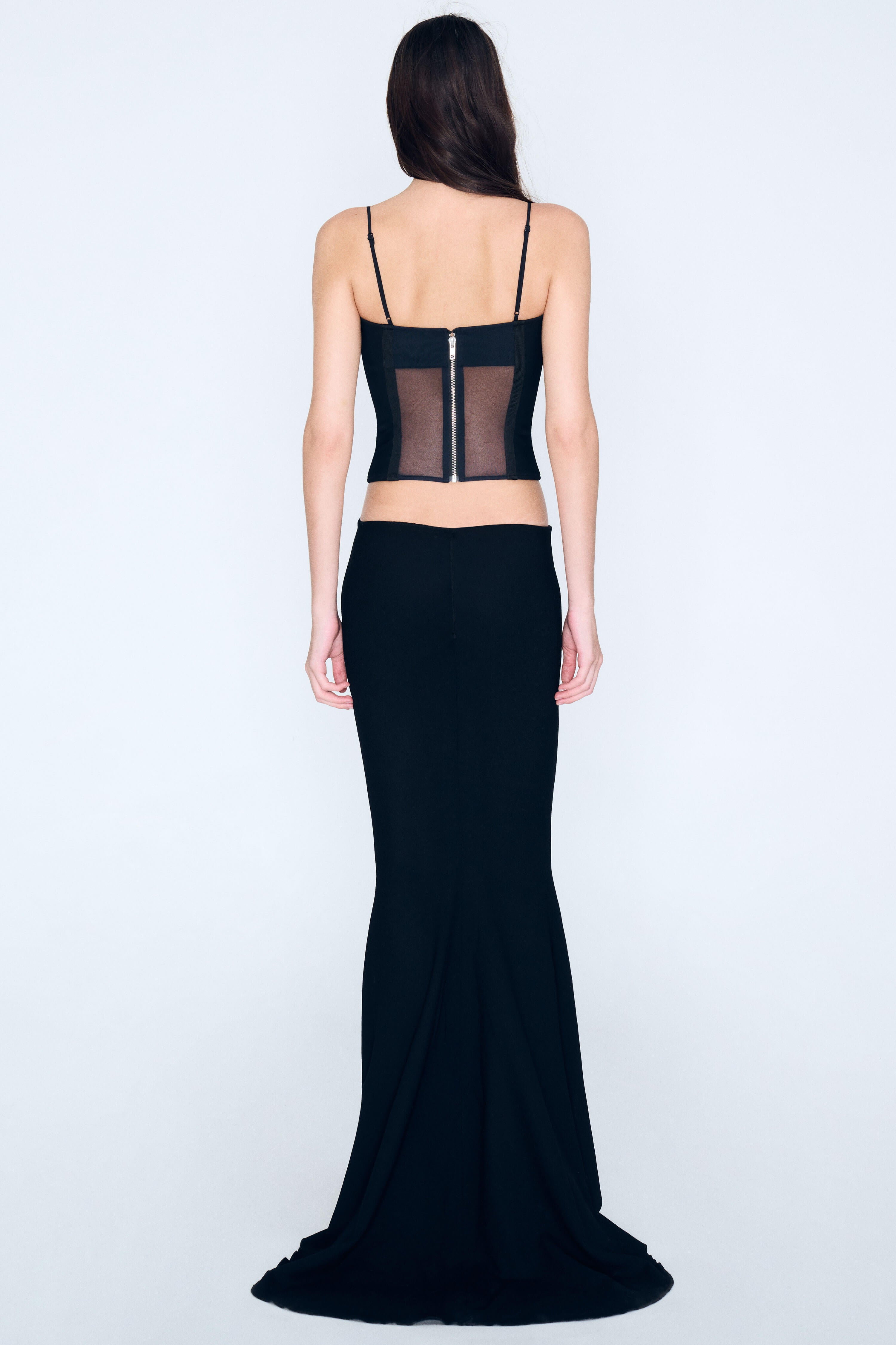 Product Gallery Media 4 Layered Lace Corset Top in Black