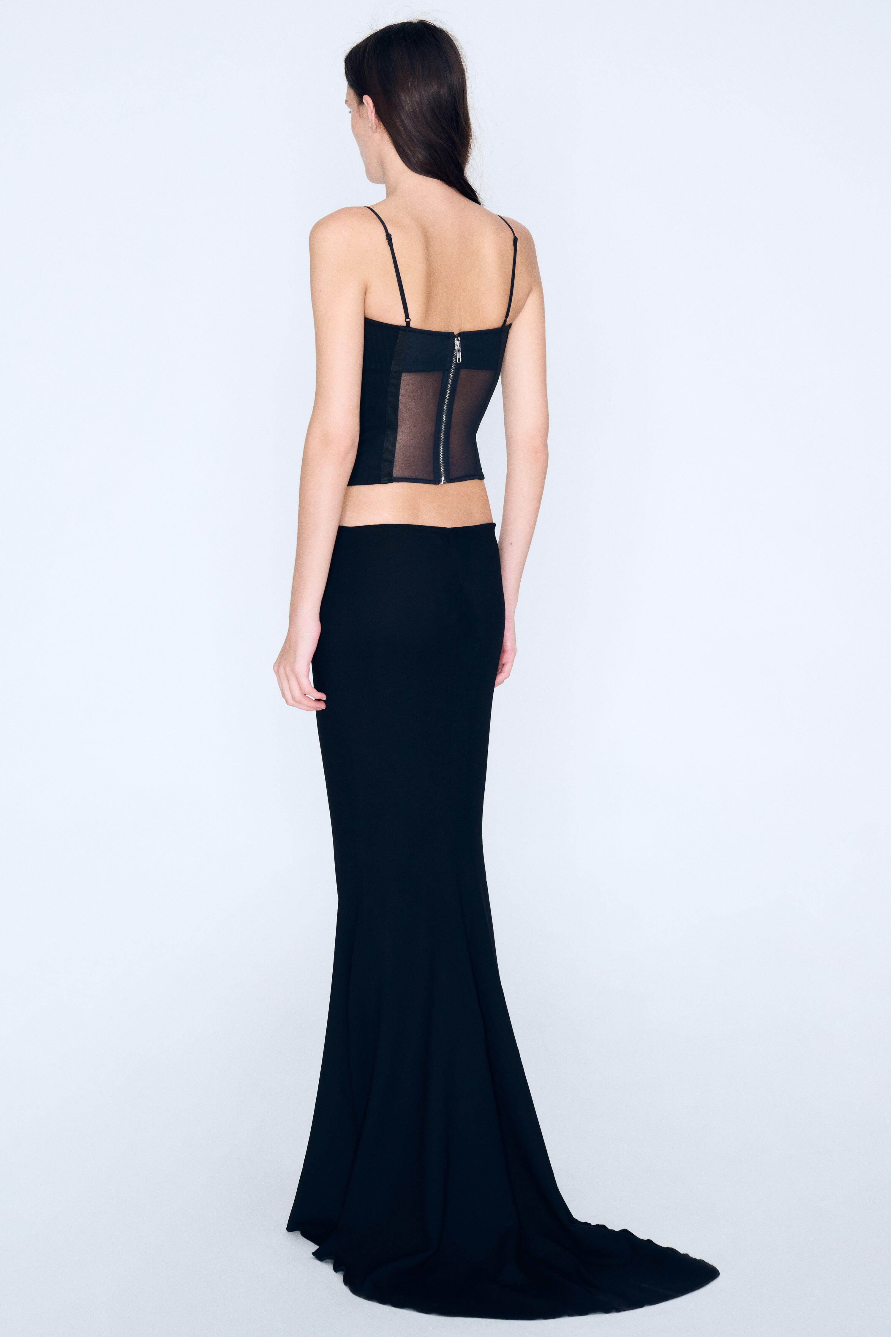 Product Gallery Media 5 Layered Lace Corset Top in Black