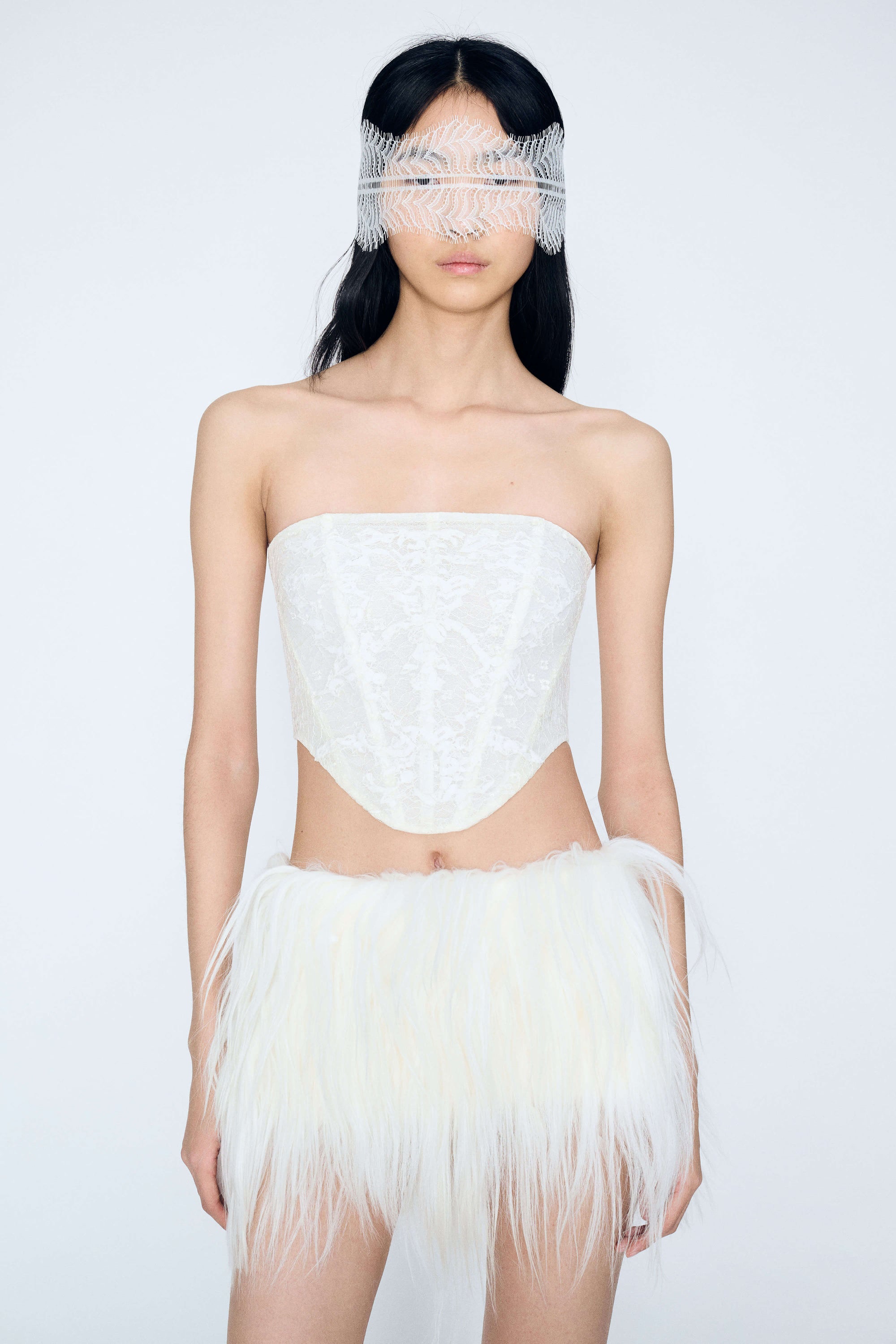 Feather Lace Corset