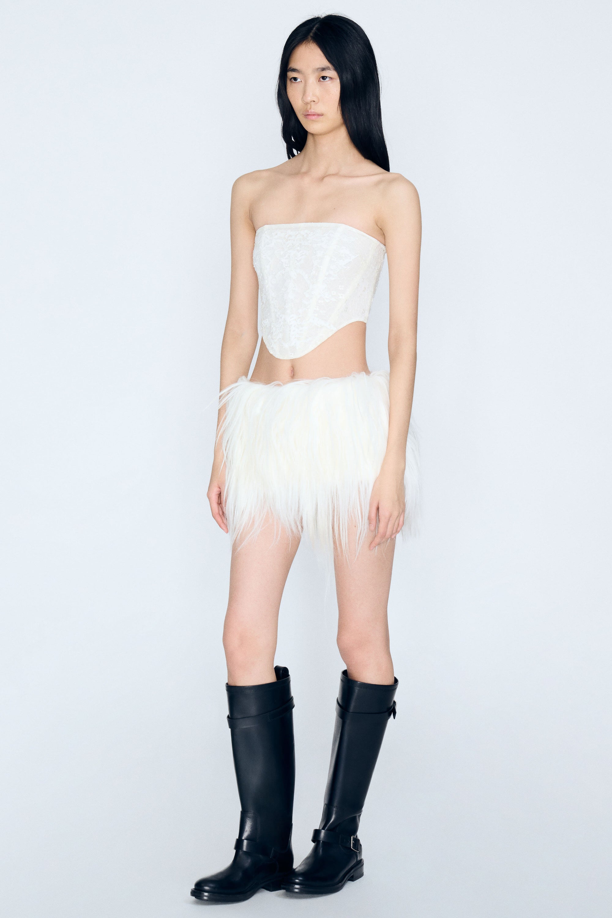 Feather Lace Corset
