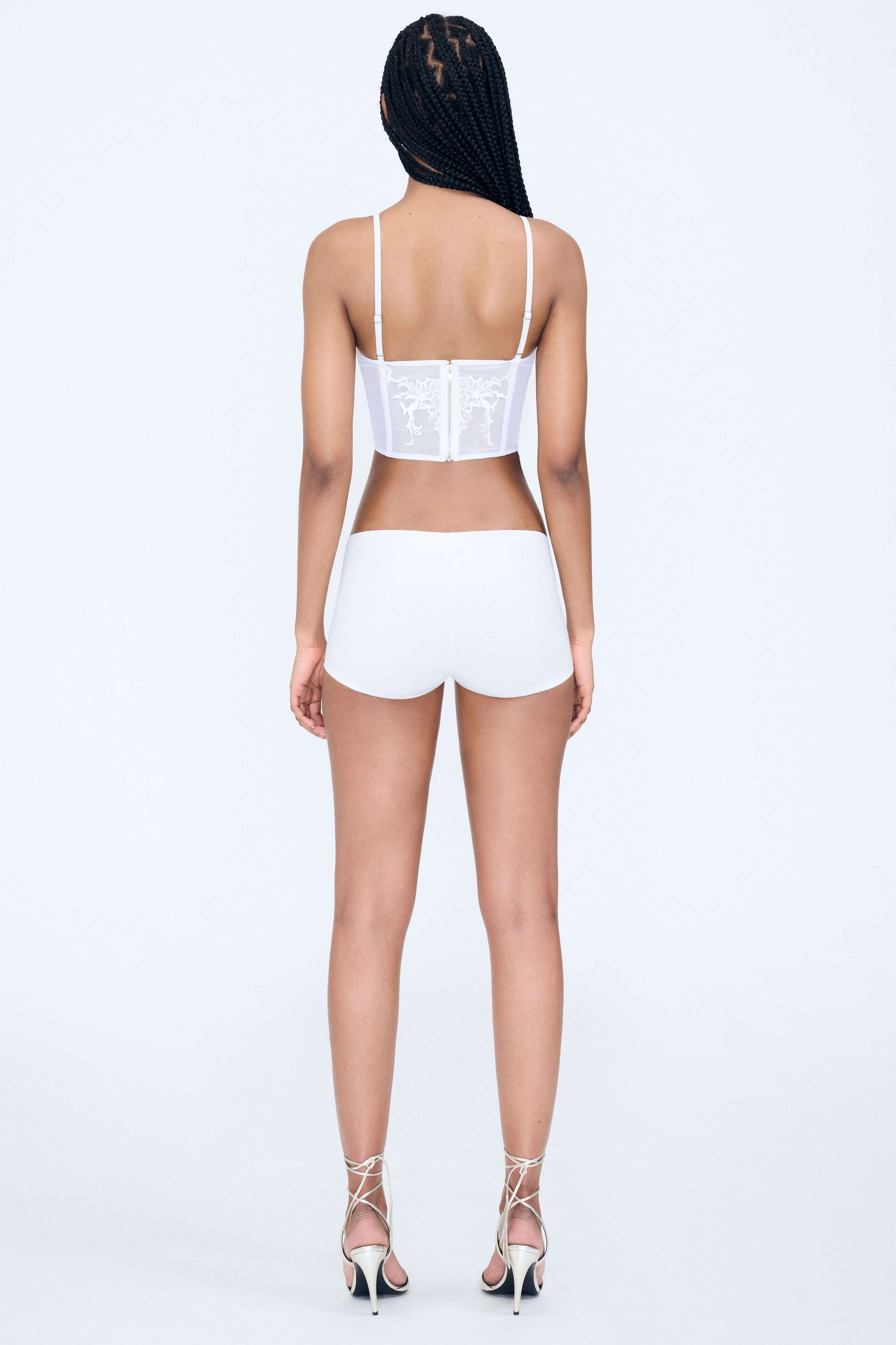 Wing Lace Crop Corset