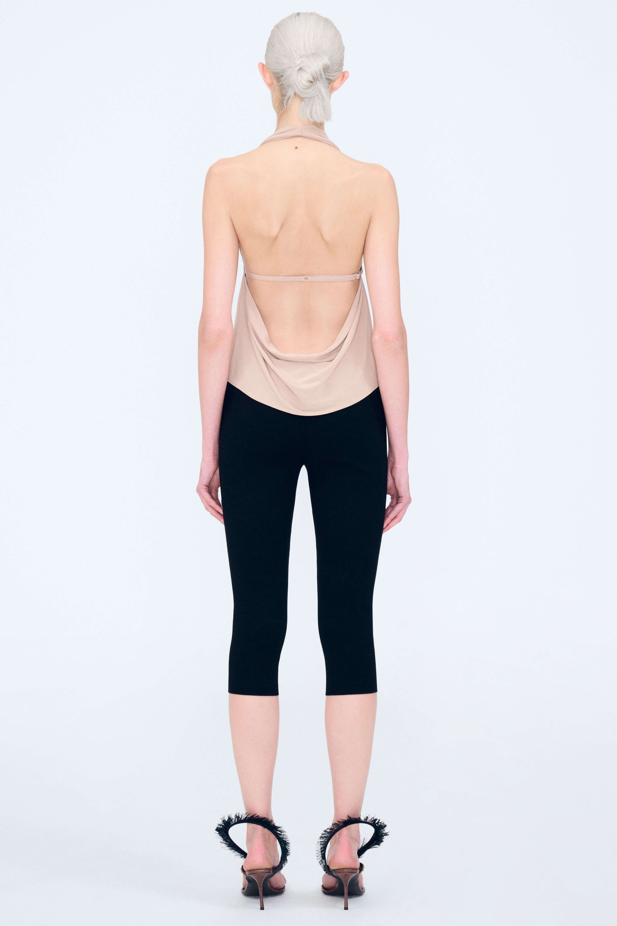 Halo Cowl Halter Top