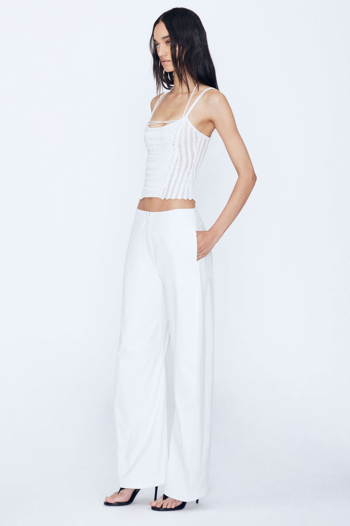 Product Gallery Media 3 Laced Chevron Halter Top