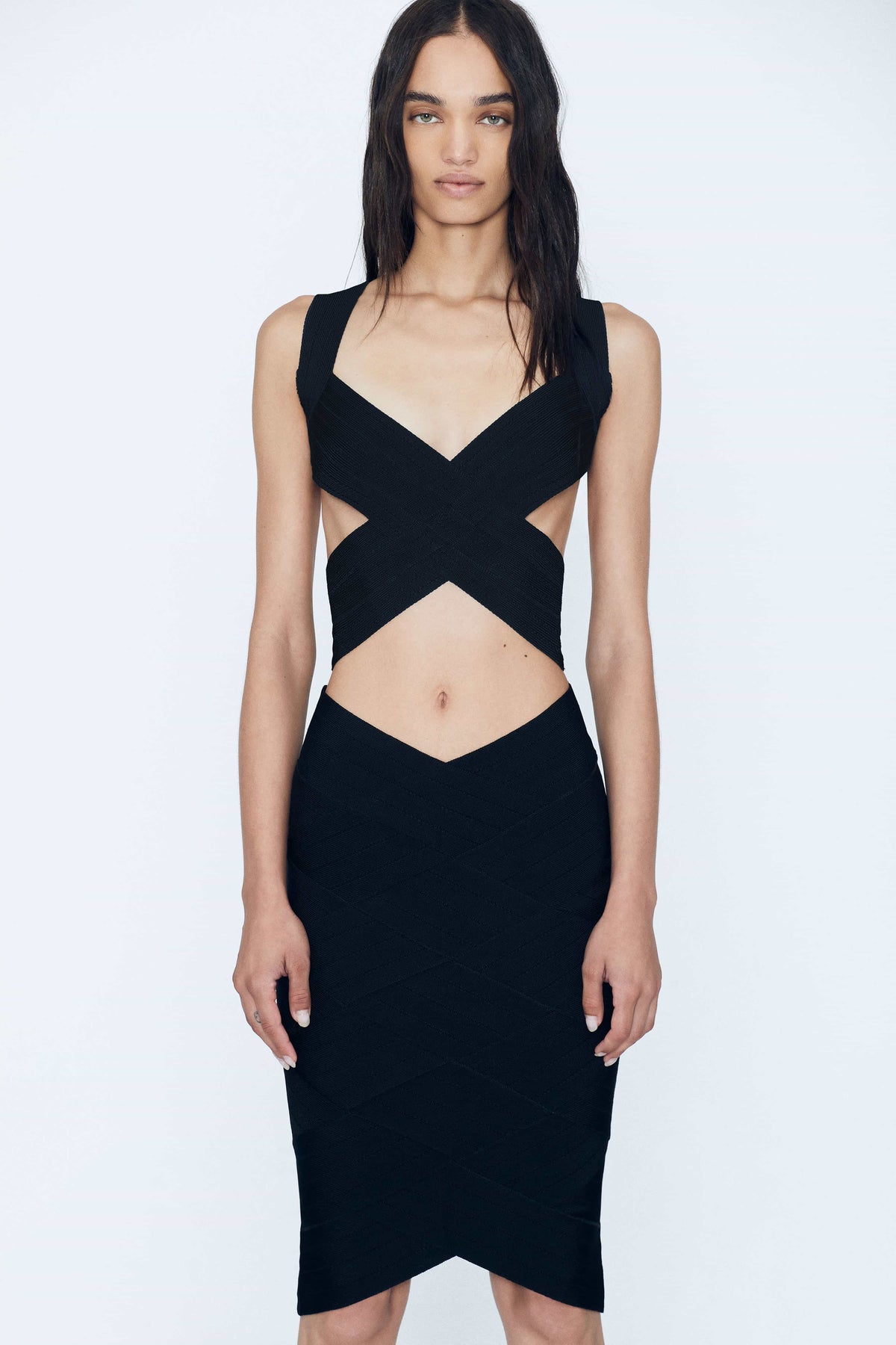 Bandage Weave Halter Bra